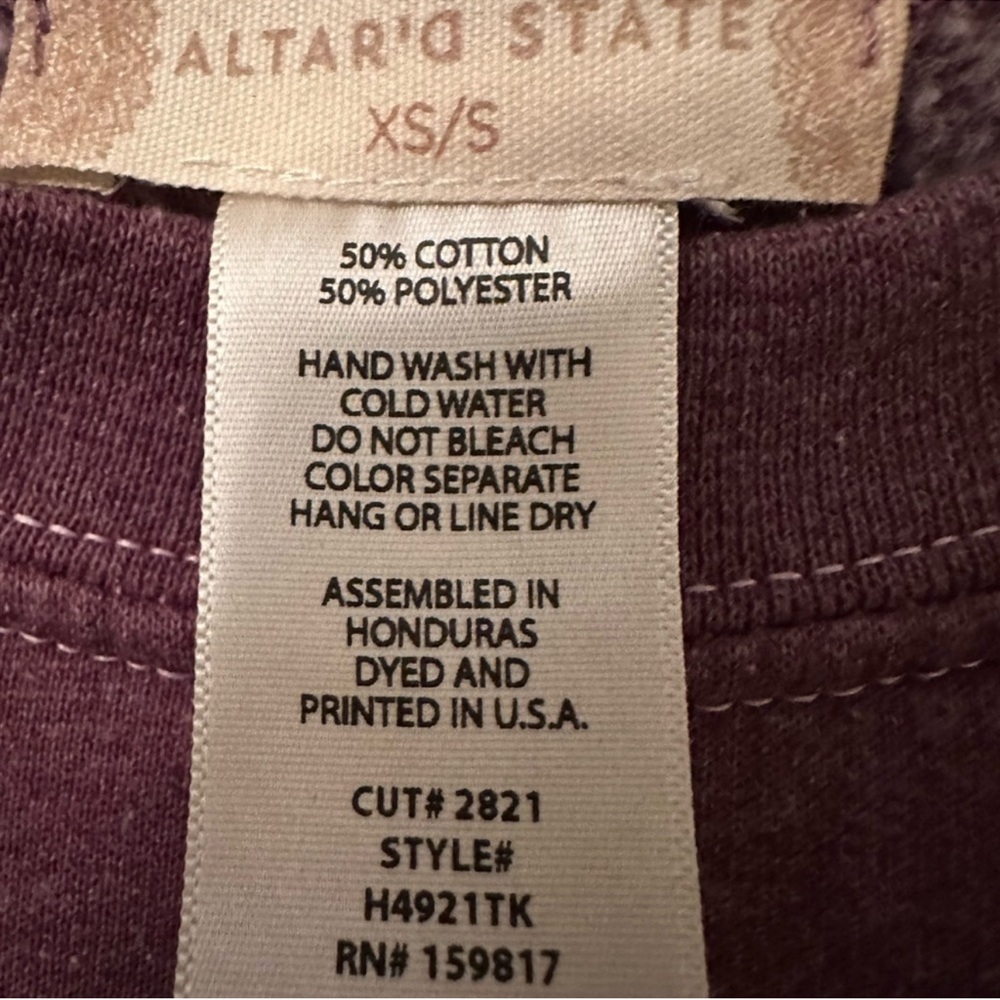 Altrd State Outer Banks Maroon Cropped Sweater - Picture 3 of 3